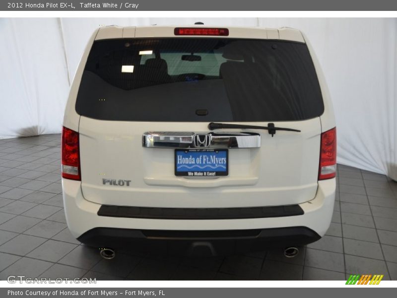 Taffeta White / Gray 2012 Honda Pilot EX-L