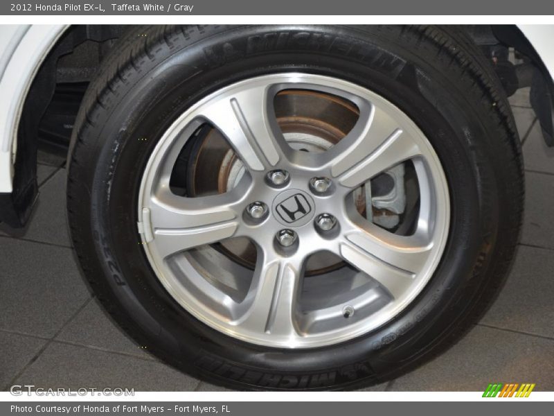 Taffeta White / Gray 2012 Honda Pilot EX-L