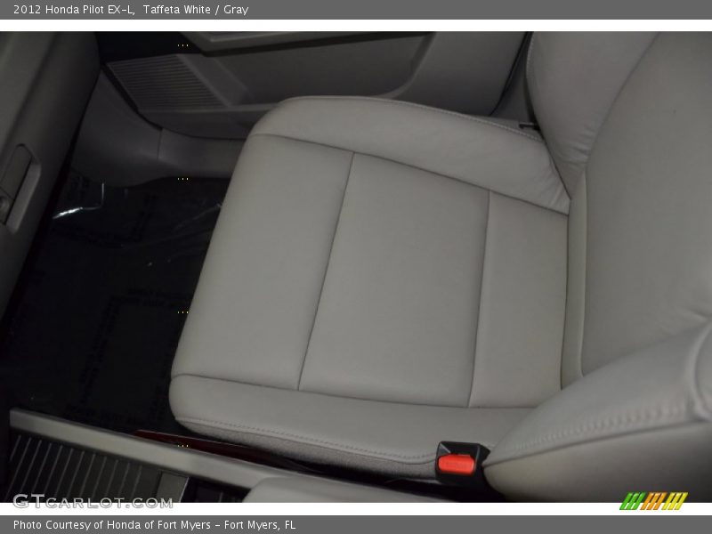 Taffeta White / Gray 2012 Honda Pilot EX-L