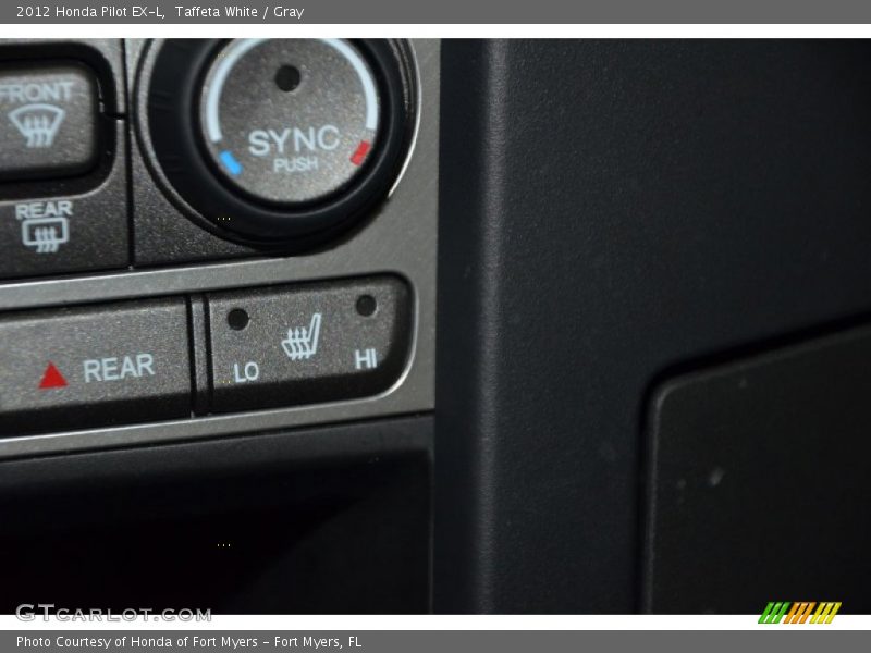 Taffeta White / Gray 2012 Honda Pilot EX-L