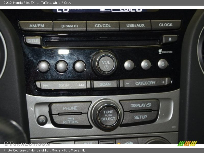 Taffeta White / Gray 2012 Honda Pilot EX-L