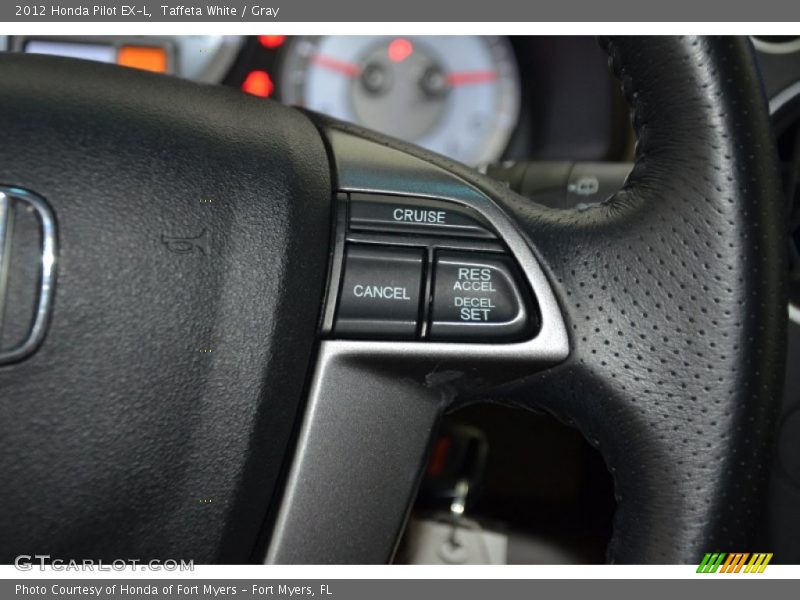 Taffeta White / Gray 2012 Honda Pilot EX-L