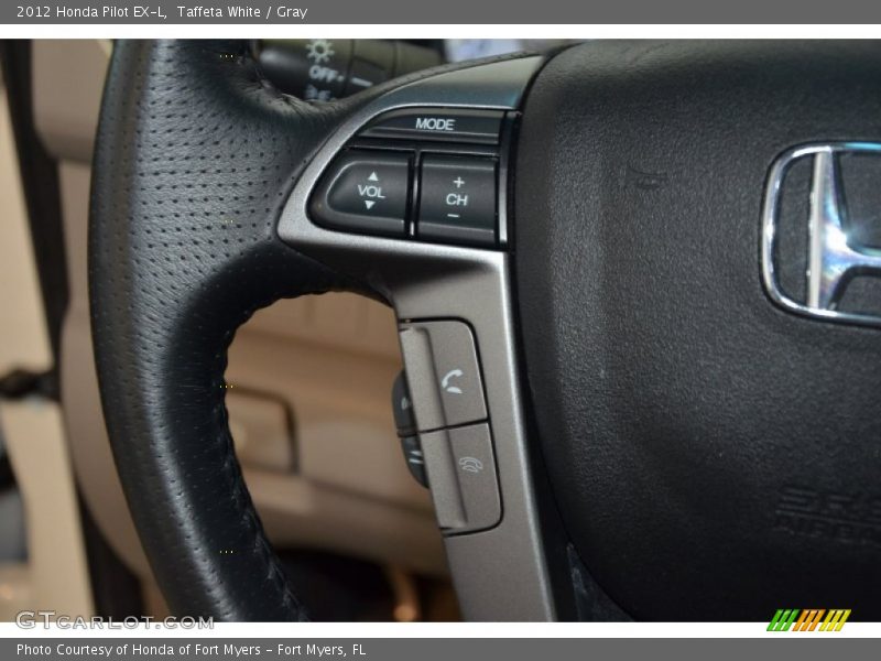Taffeta White / Gray 2012 Honda Pilot EX-L