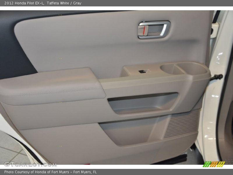 Taffeta White / Gray 2012 Honda Pilot EX-L