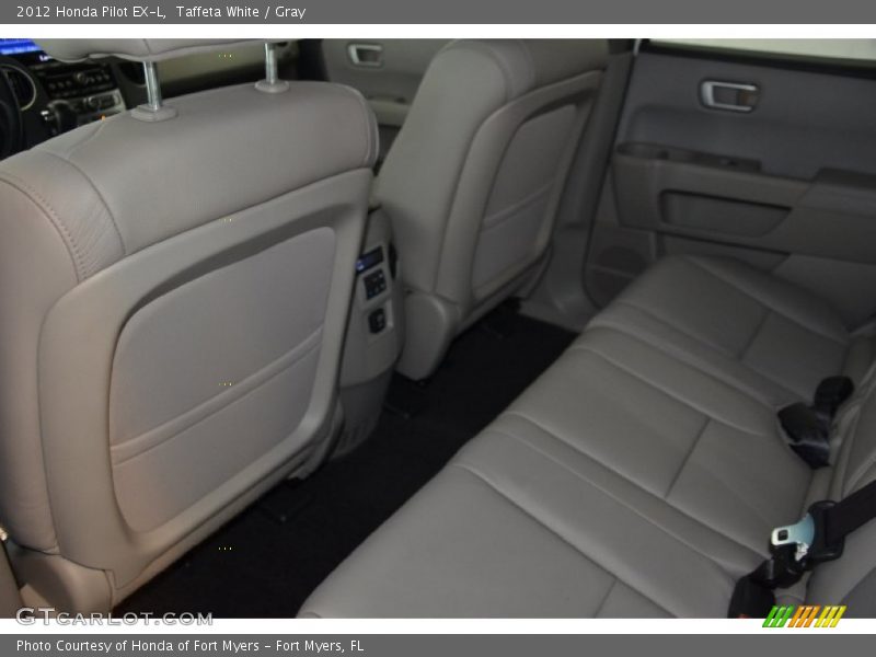 Taffeta White / Gray 2012 Honda Pilot EX-L