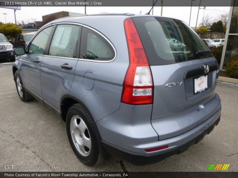 Glacier Blue Metallic / Gray 2011 Honda CR-V LX 4WD