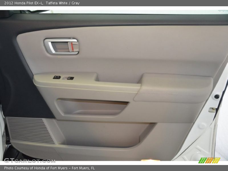 Taffeta White / Gray 2012 Honda Pilot EX-L