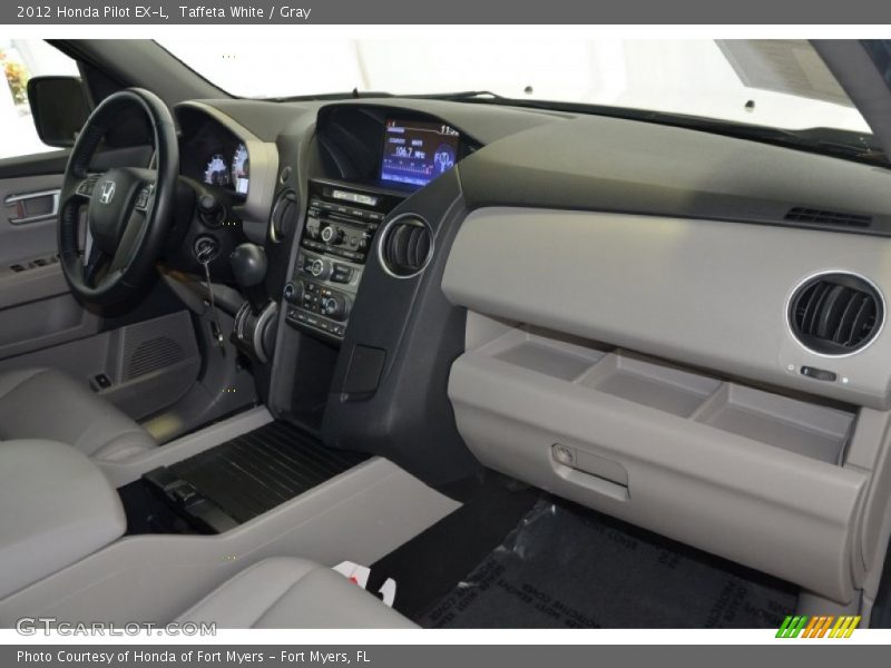 Taffeta White / Gray 2012 Honda Pilot EX-L