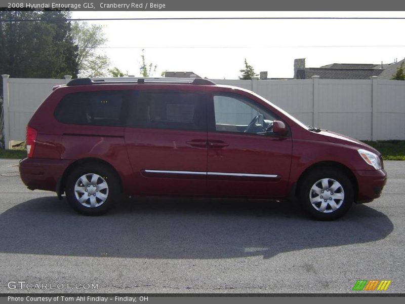 Cranberry Red / Beige 2008 Hyundai Entourage GLS