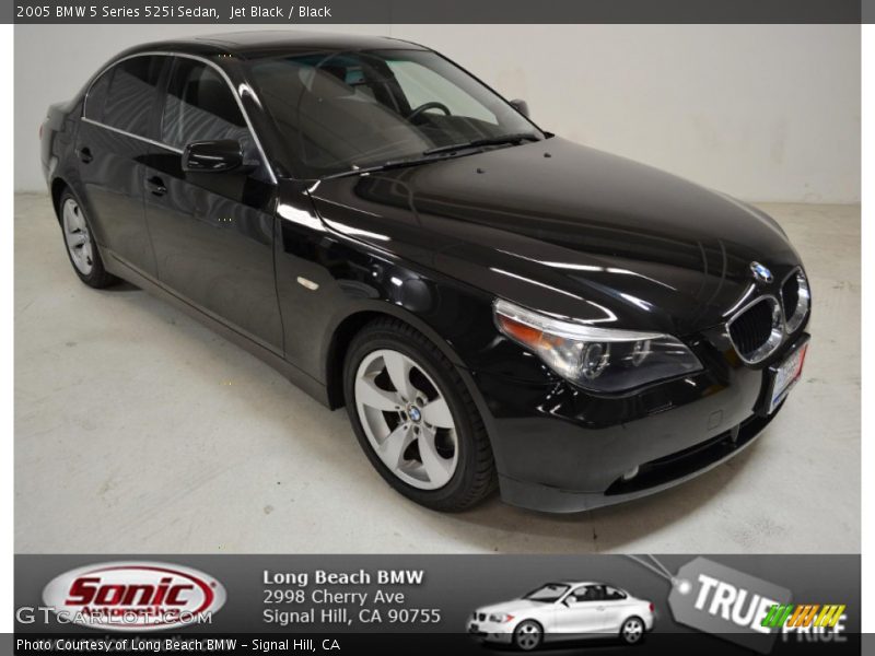 Jet Black / Black 2005 BMW 5 Series 525i Sedan