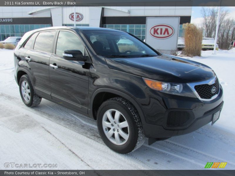Ebony Black / Black 2011 Kia Sorento LX