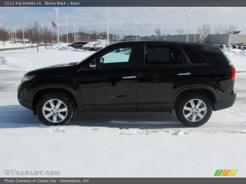 Ebony Black / Black 2011 Kia Sorento LX