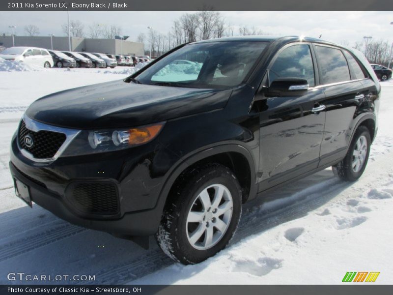 Ebony Black / Black 2011 Kia Sorento LX