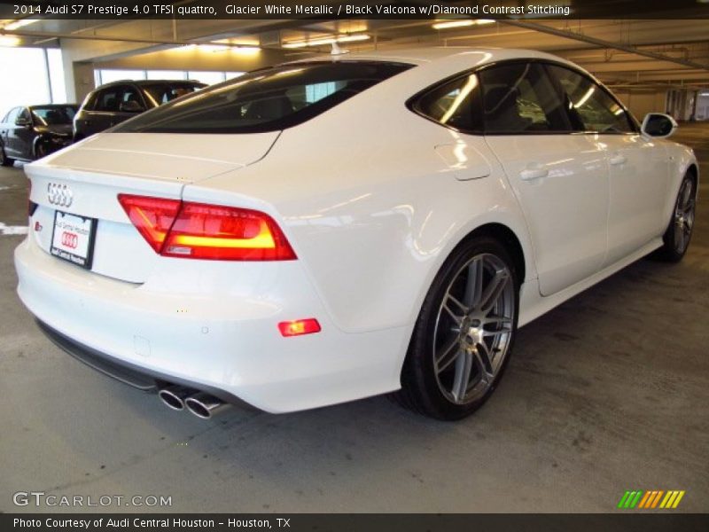 Glacier White Metallic / Black Valcona w/Diamond Contrast Stitching 2014 Audi S7 Prestige 4.0 TFSI quattro