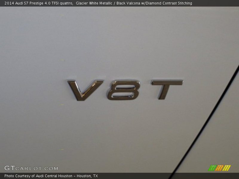 Glacier White Metallic / Black Valcona w/Diamond Contrast Stitching 2014 Audi S7 Prestige 4.0 TFSI quattro