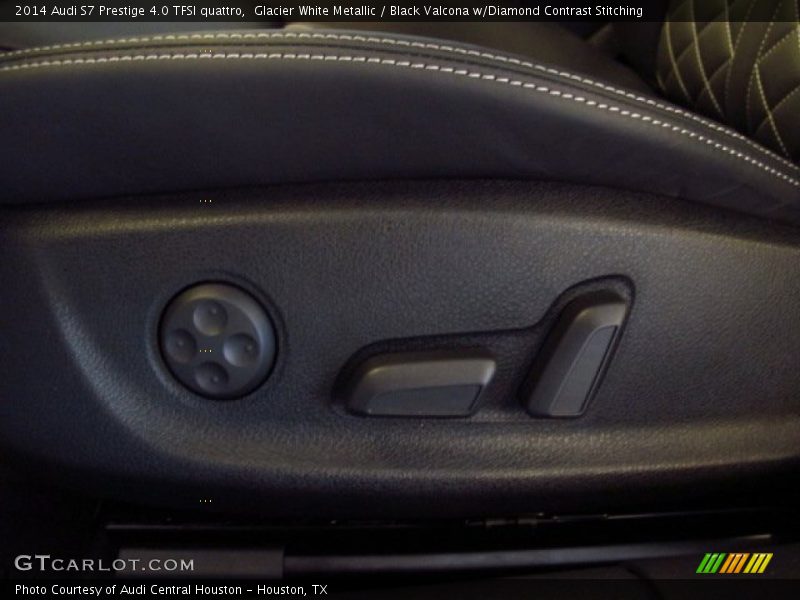 Glacier White Metallic / Black Valcona w/Diamond Contrast Stitching 2014 Audi S7 Prestige 4.0 TFSI quattro