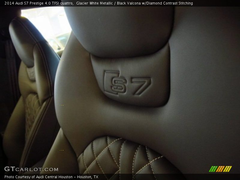 Glacier White Metallic / Black Valcona w/Diamond Contrast Stitching 2014 Audi S7 Prestige 4.0 TFSI quattro
