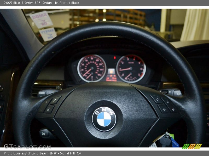 Jet Black / Black 2005 BMW 5 Series 525i Sedan