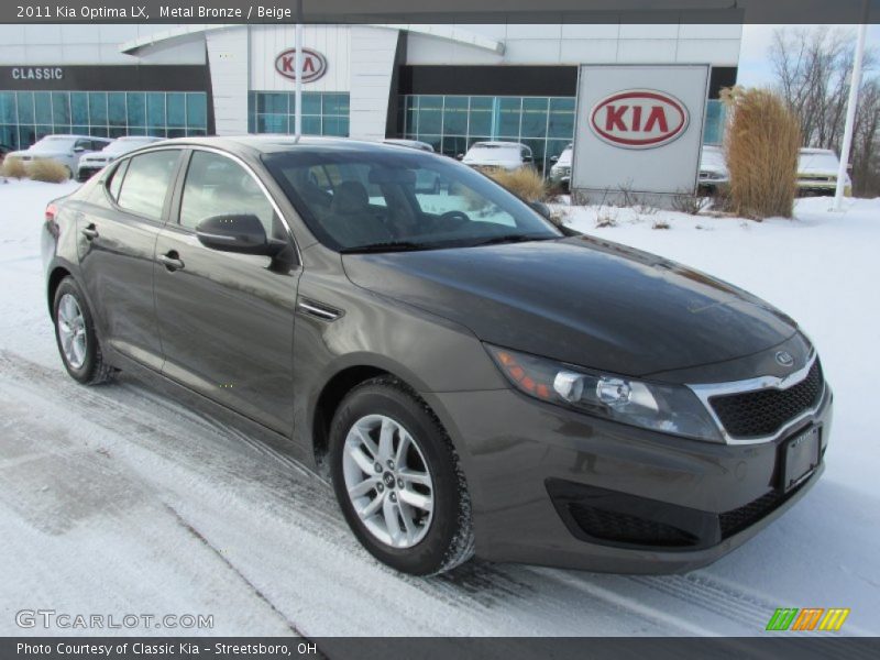 Metal Bronze / Beige 2011 Kia Optima LX