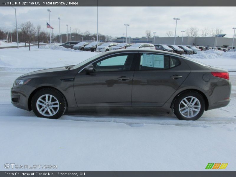 Metal Bronze / Beige 2011 Kia Optima LX