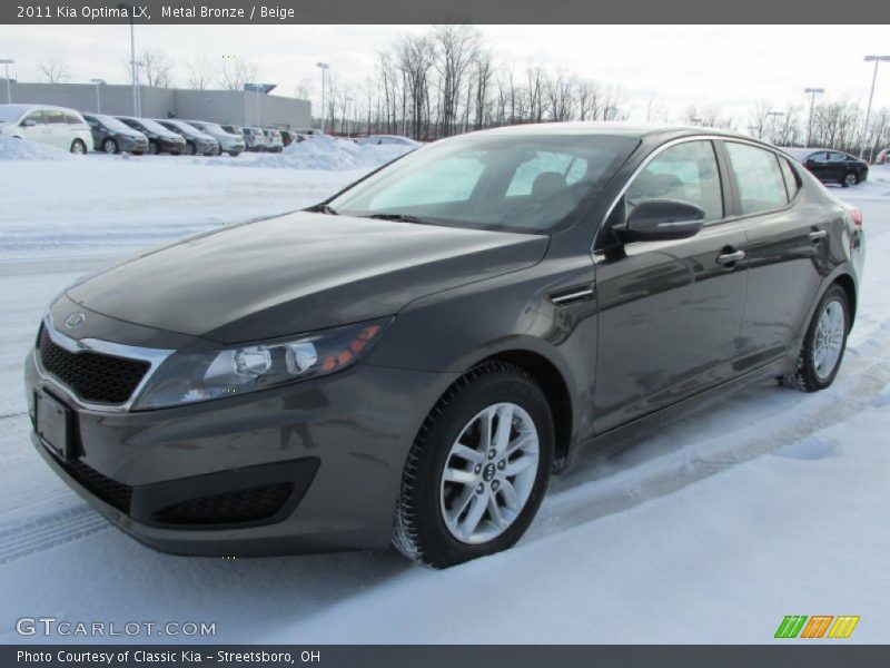 Metal Bronze / Beige 2011 Kia Optima LX