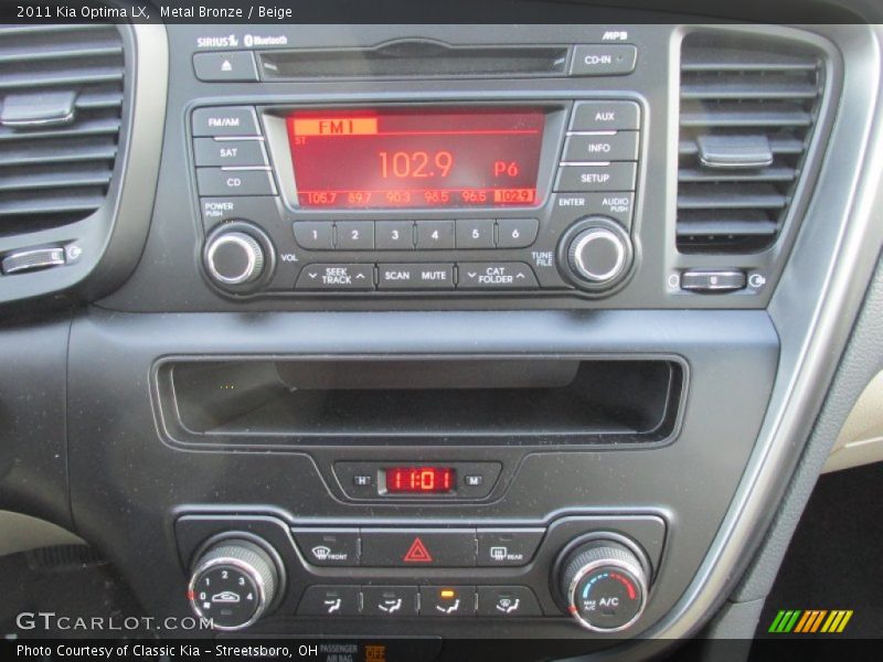 Metal Bronze / Beige 2011 Kia Optima LX
