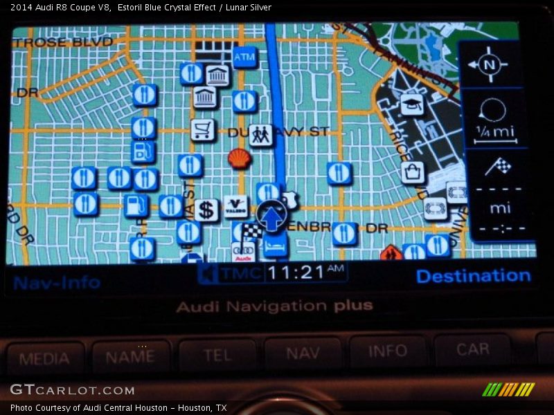 Navigation of 2014 R8 Coupe V8