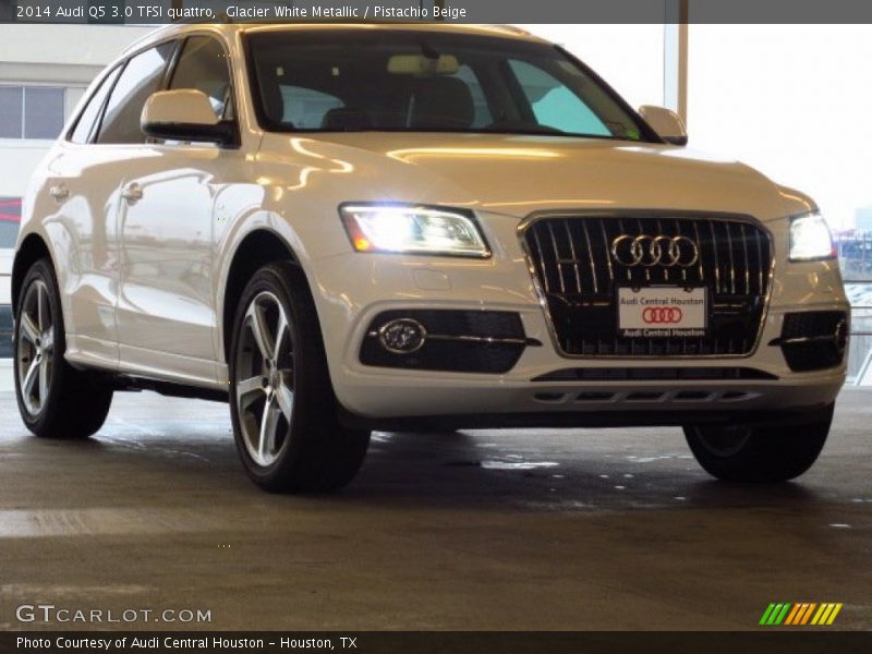 Glacier White Metallic / Pistachio Beige 2014 Audi Q5 3.0 TFSI quattro