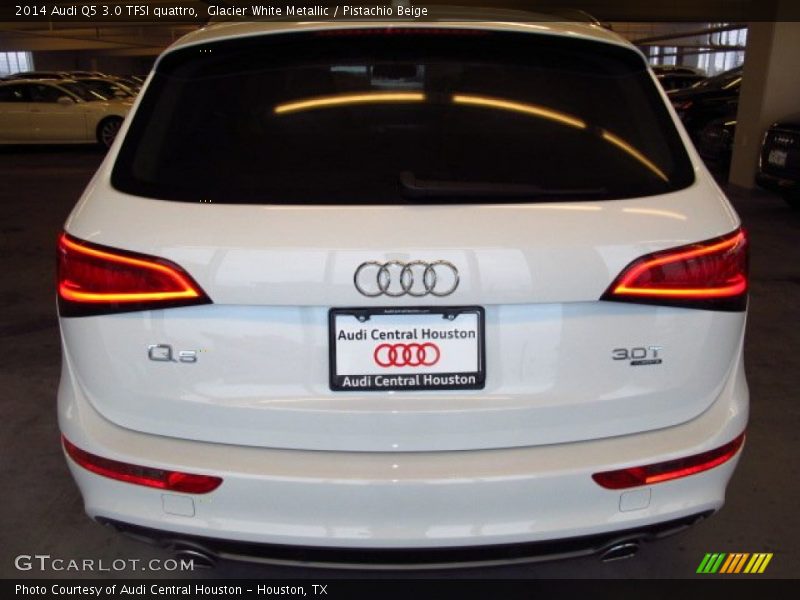 Glacier White Metallic / Pistachio Beige 2014 Audi Q5 3.0 TFSI quattro