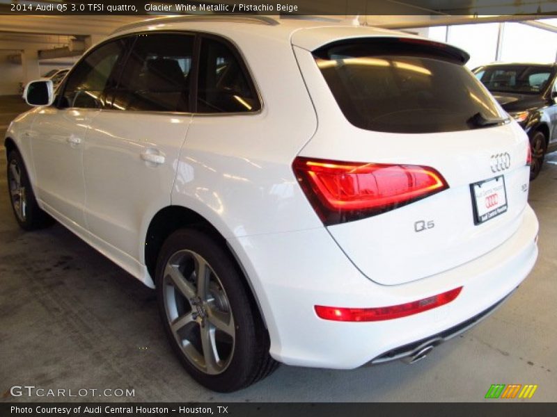 Glacier White Metallic / Pistachio Beige 2014 Audi Q5 3.0 TFSI quattro