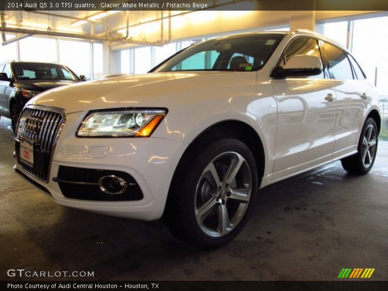 Glacier White Metallic / Pistachio Beige 2014 Audi Q5 3.0 TFSI quattro