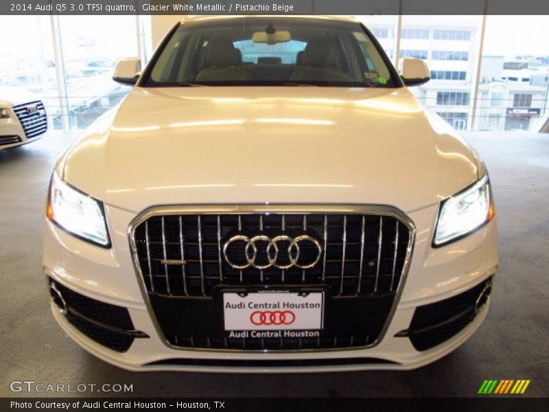 Glacier White Metallic / Pistachio Beige 2014 Audi Q5 3.0 TFSI quattro