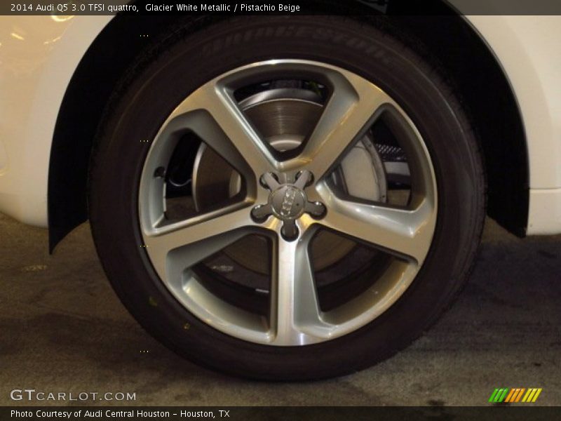 Glacier White Metallic / Pistachio Beige 2014 Audi Q5 3.0 TFSI quattro
