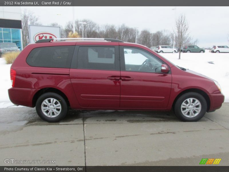 Claret Red / Gray 2012 Kia Sedona LX