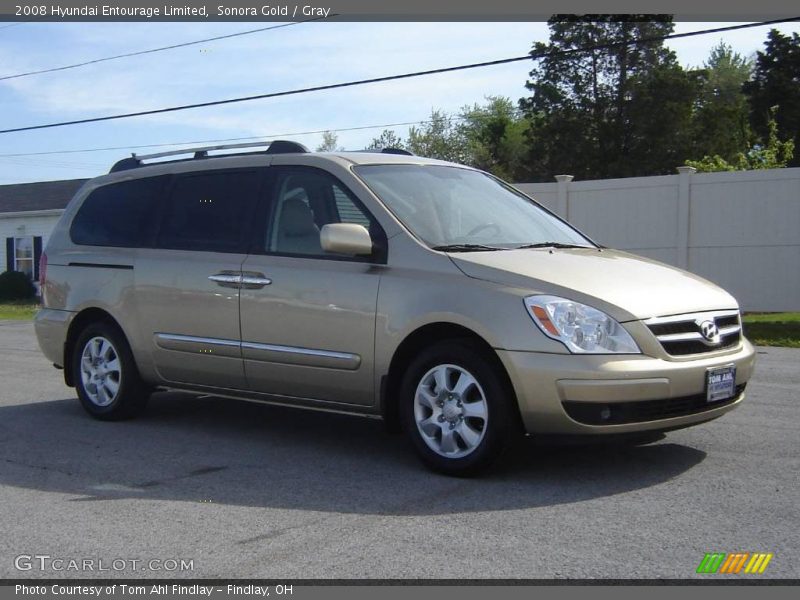 Sonora Gold / Gray 2008 Hyundai Entourage Limited