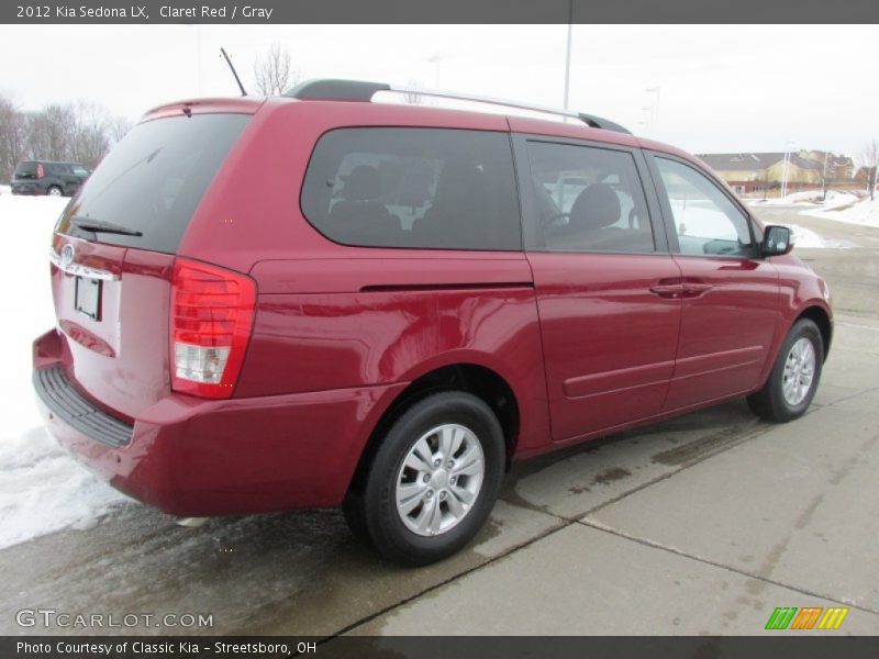 Claret Red / Gray 2012 Kia Sedona LX