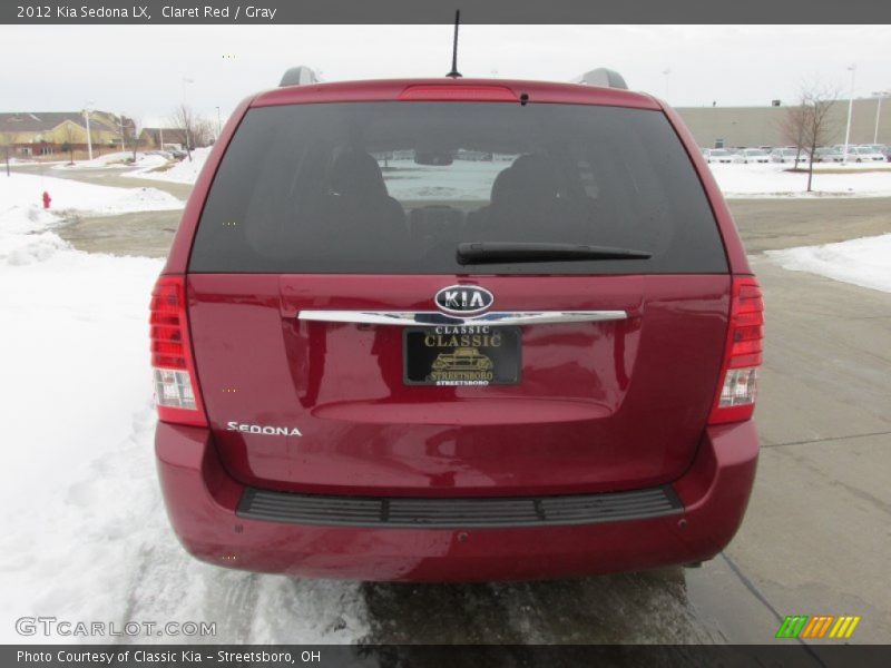 Claret Red / Gray 2012 Kia Sedona LX