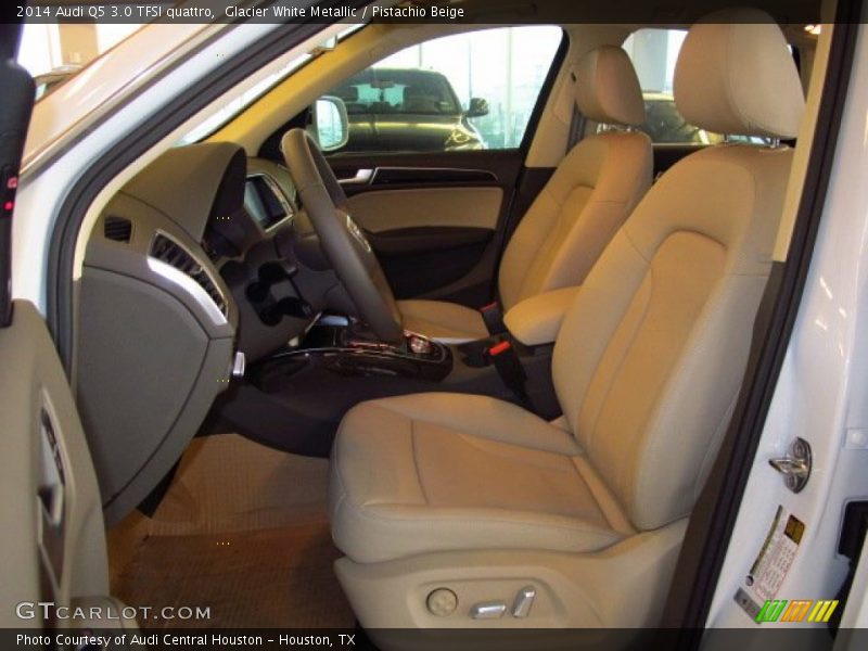 Glacier White Metallic / Pistachio Beige 2014 Audi Q5 3.0 TFSI quattro