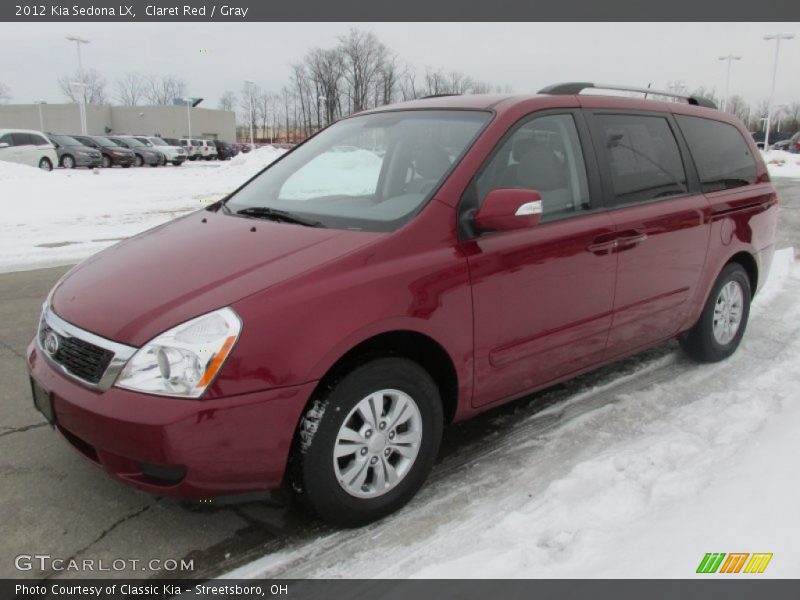 Claret Red / Gray 2012 Kia Sedona LX