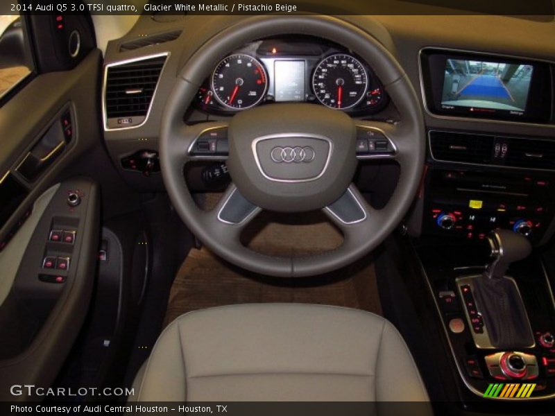 Glacier White Metallic / Pistachio Beige 2014 Audi Q5 3.0 TFSI quattro