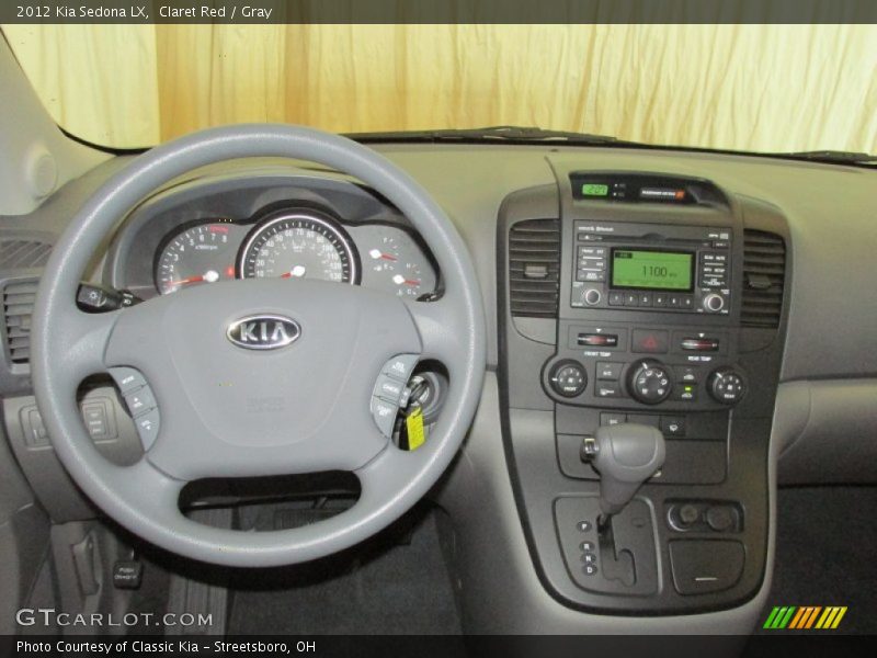 Claret Red / Gray 2012 Kia Sedona LX