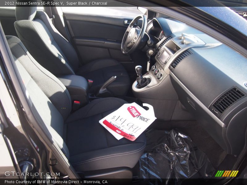 Super Black / Charcoal 2012 Nissan Sentra SE-R Spec V