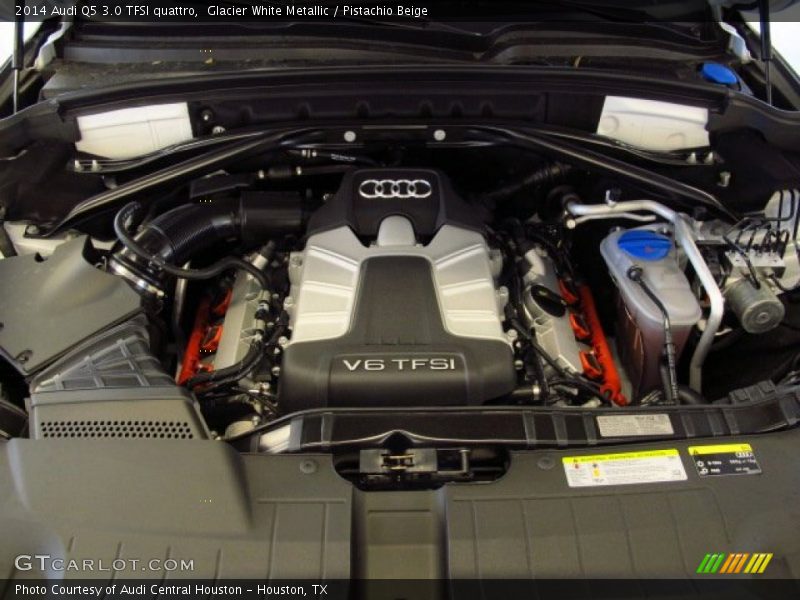 Glacier White Metallic / Pistachio Beige 2014 Audi Q5 3.0 TFSI quattro