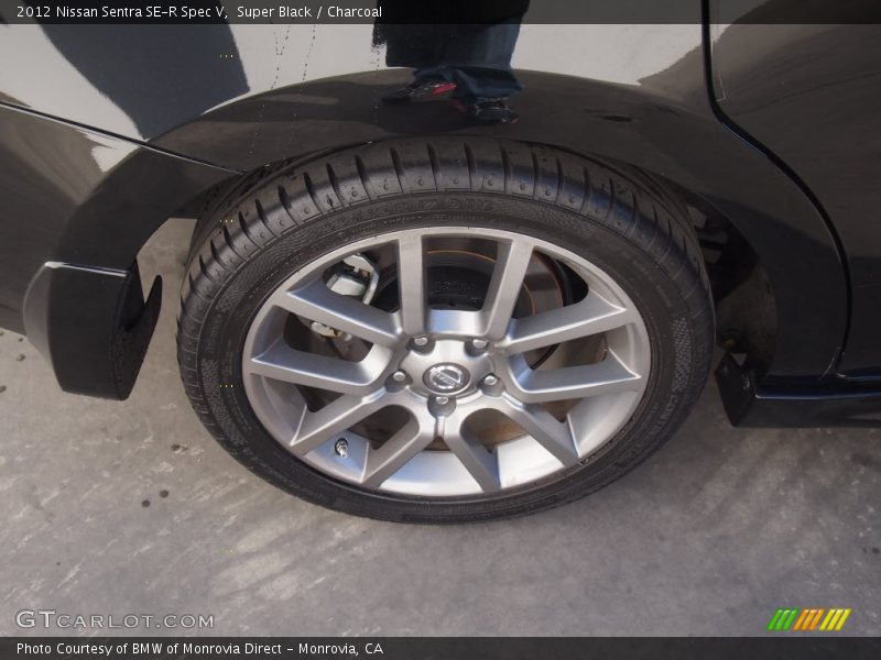 Super Black / Charcoal 2012 Nissan Sentra SE-R Spec V