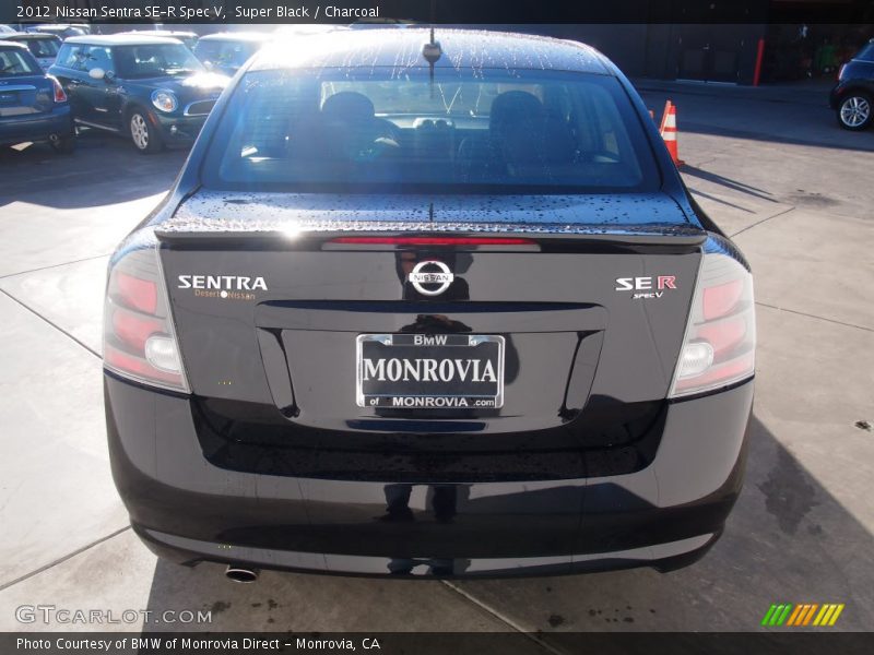 Super Black / Charcoal 2012 Nissan Sentra SE-R Spec V