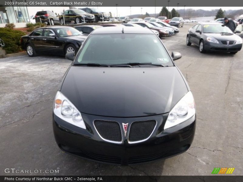 Carbon Black Metallic / Ebony 2009 Pontiac G6 Sedan
