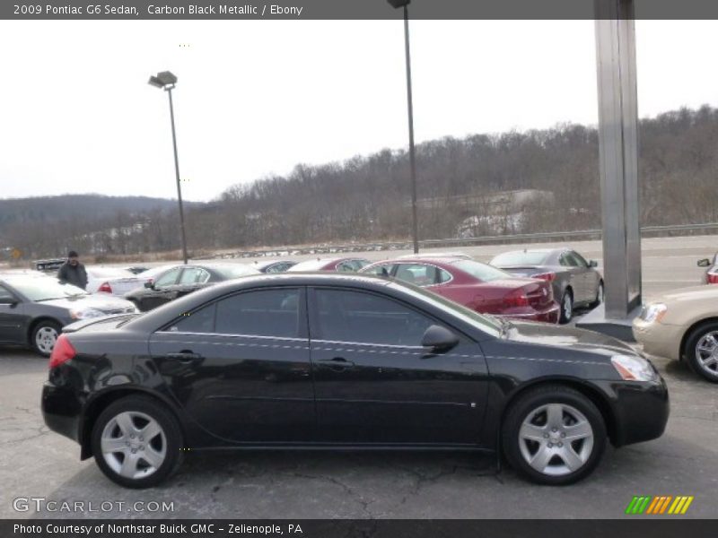 Carbon Black Metallic / Ebony 2009 Pontiac G6 Sedan