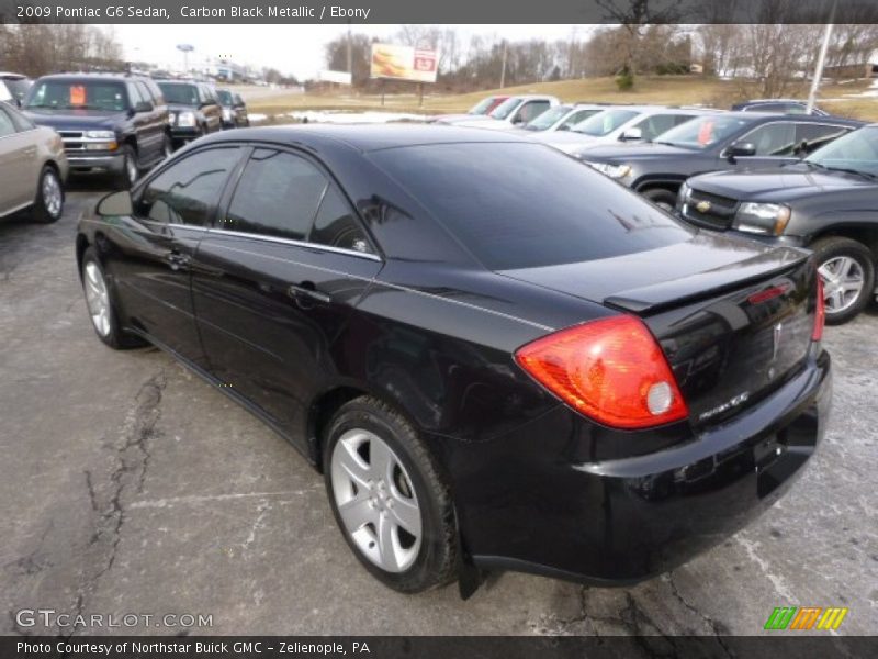 Carbon Black Metallic / Ebony 2009 Pontiac G6 Sedan