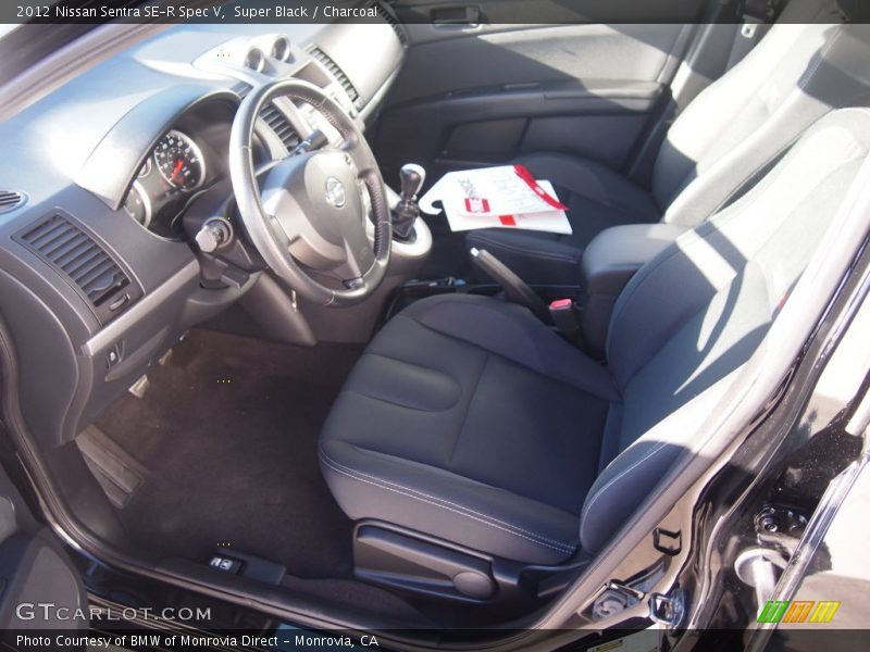 Super Black / Charcoal 2012 Nissan Sentra SE-R Spec V
