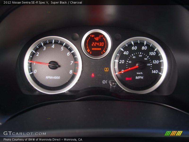  2012 Sentra SE-R Spec V SE-R Spec V Gauges